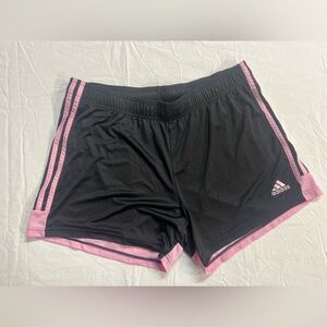Adidas AeroReady Running Shorts Women’s XL Black Pink Athletic Workout